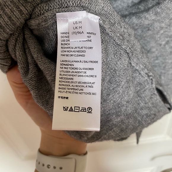 ❌SOLD❌ Grey Anthropologie Cowl Neck Sweater - Picture 7 of 7